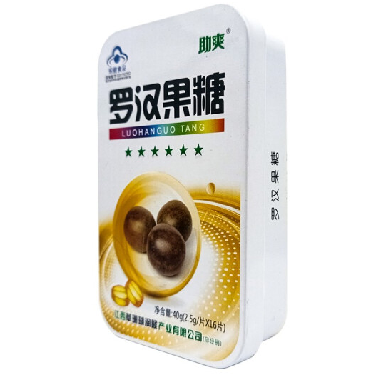 罗汉果糖,罗汉果糖（助爽）铁盒,其他_40g（2.5g*16片）,集药方舟宝家康网上药店