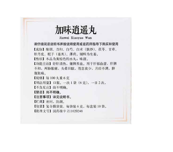 加味逍遥丸,同仁堂加味逍遥丸10袋妇科痛经调经养颜舒肝清热月经不调,丸剂_6g*10袋,集药方舟 | 药品零售 | 电商平台