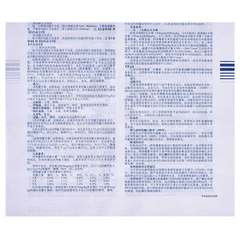 阿奇霉素片,阿奇霉素片,片剂_0.25g*6片,集药方舟 | 药品零售 | 电商平台