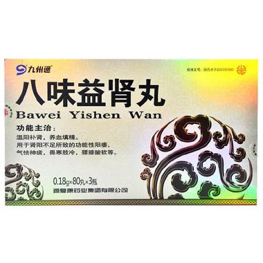 1商维商城演示版2测试3演示版4八味益肾丸（九州通）5八味益肾丸6298.0070.18g*80丸*3瓶/盒89颈复康药业集团有限公司